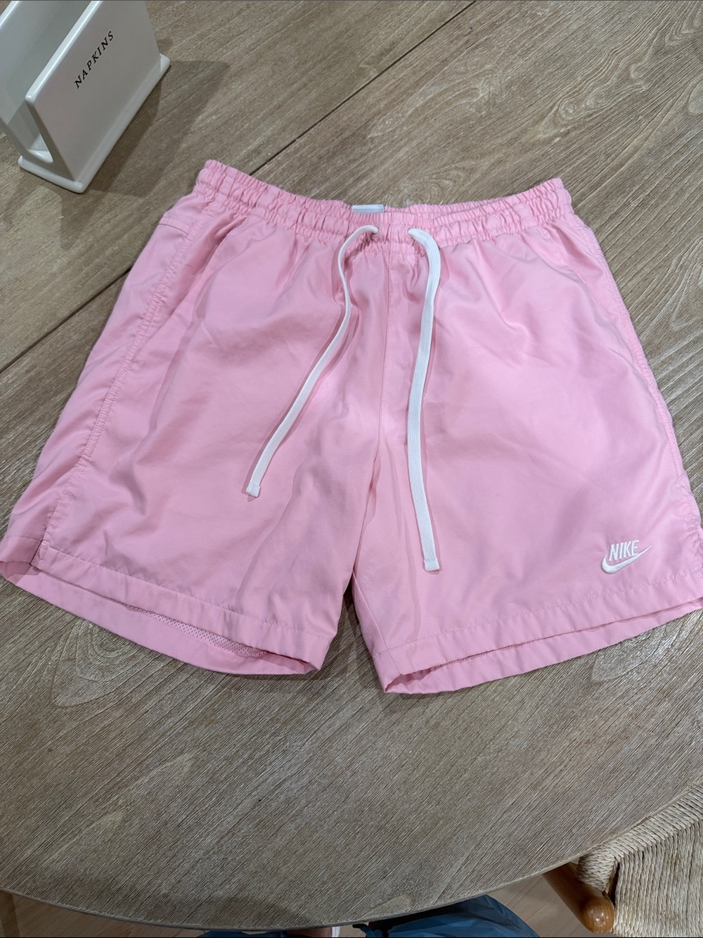 Nike Light Pink Drawstring Athletic Shorts